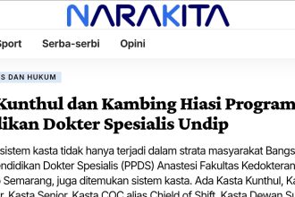sistem kasta dan aturan tata krama ppds undip di narakita