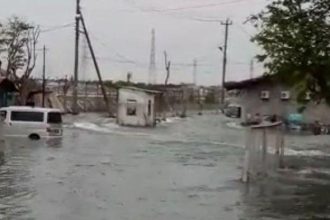 Ilustrasi banjir.