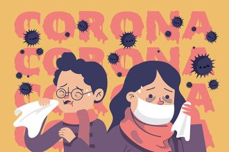 Ilustrasi penderita Covid-19.