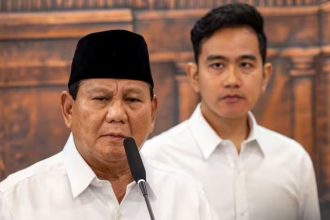 Presiden Prabowo Subianto dan Wakil Presiden Gibran Rakabuming Raka.