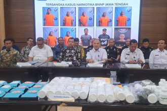 BNN Jateng munsahkan berbagai barang bukti narkotika , Jumat (11/7/2025).